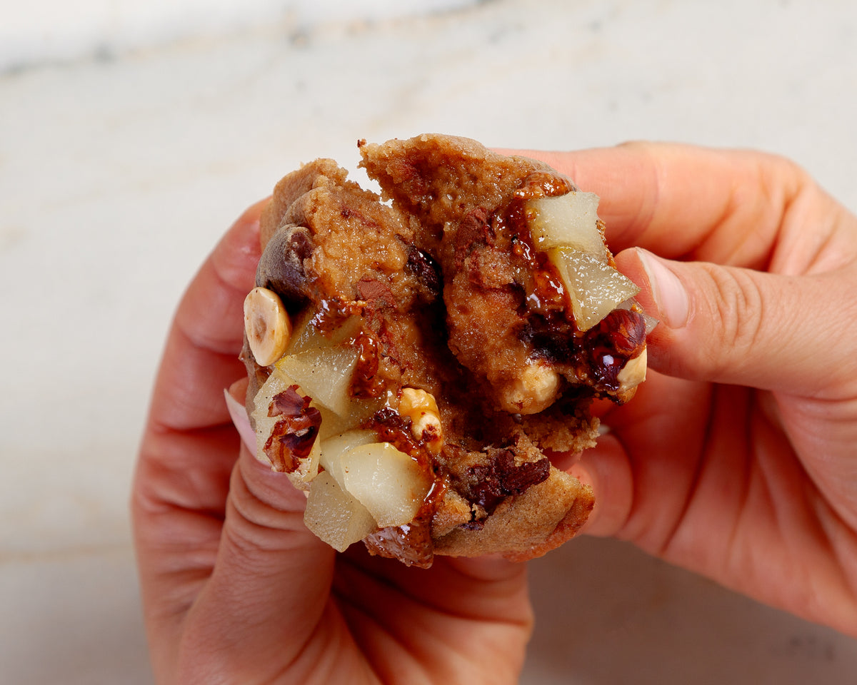 Cookie poire noisette