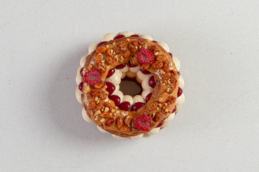 Paris Brest cacahuète framboise