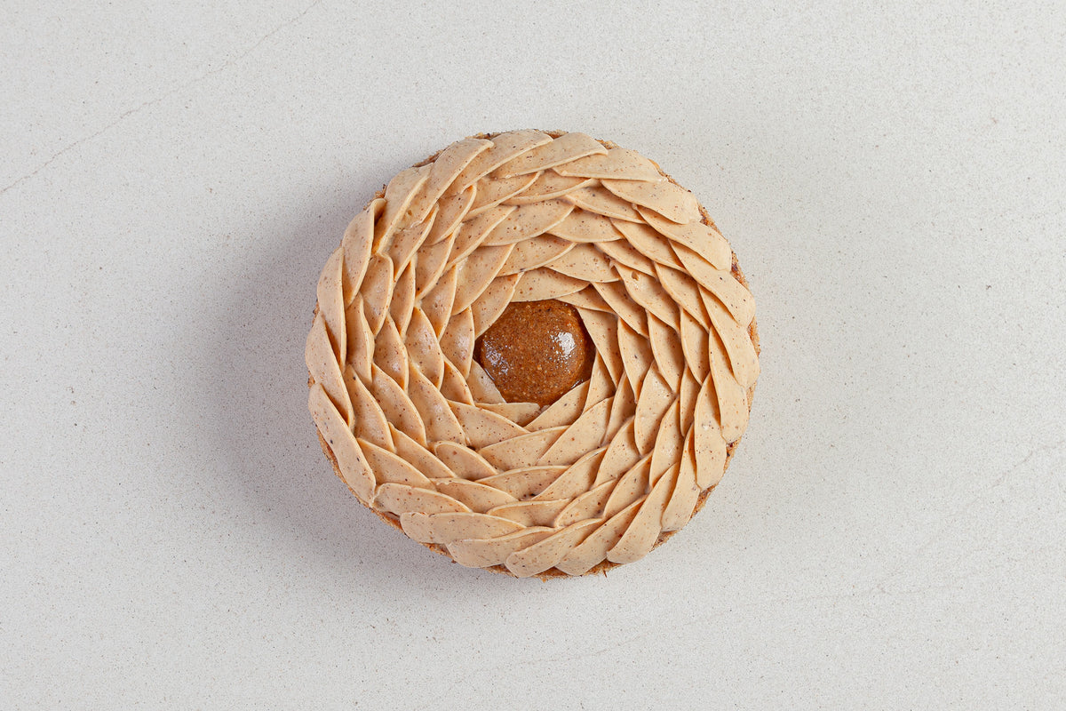 Tarte intensément noisette
