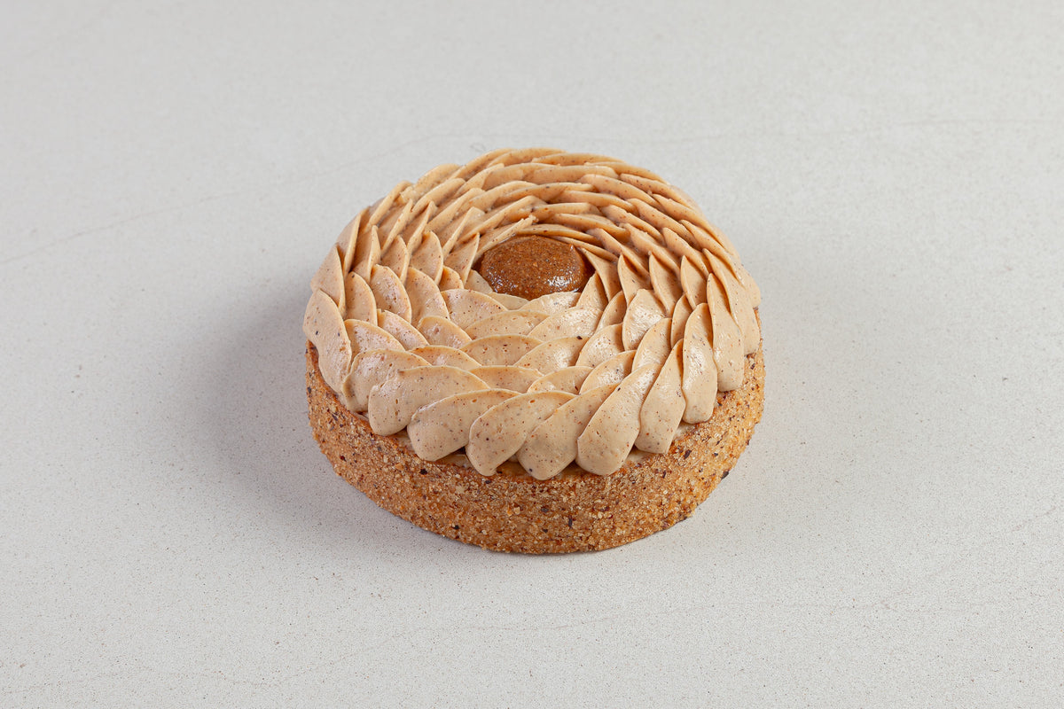 Tarte intensément noisette
