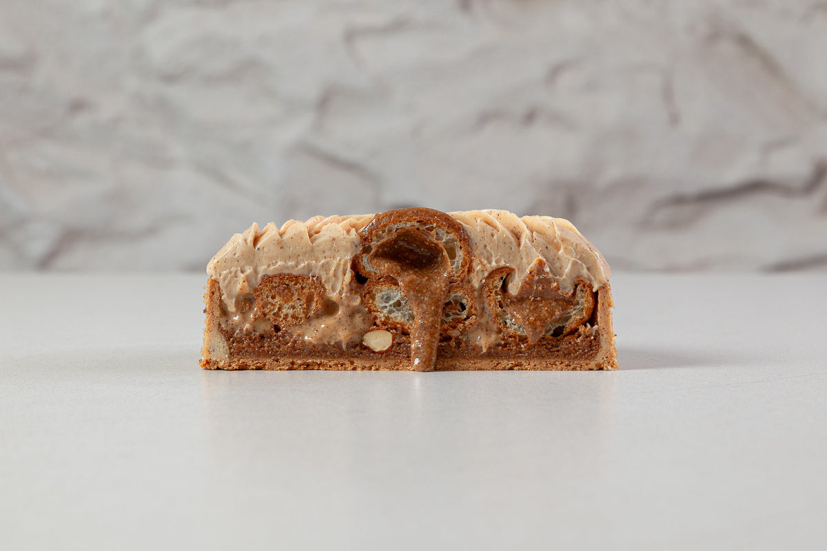 Tarte intensément noisette