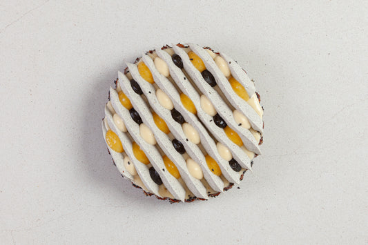 Tarte citron kalamansi sesame noir