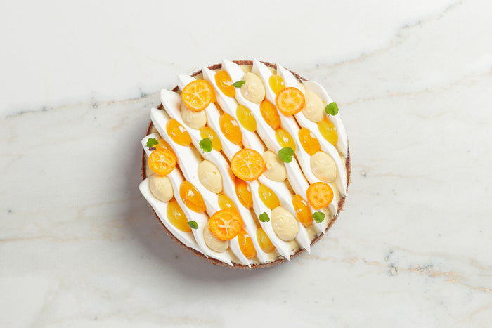 Tarte Agrumes passion fleur d’oranger
