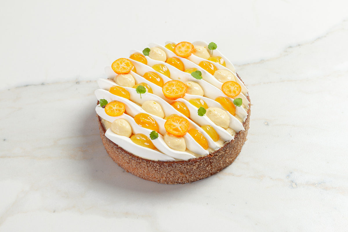Tarte Agrumes passion fleur d’oranger